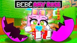 NASCI COMO BEBE AMY ROSE no MINECRAFT !
