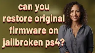 can you restore original firmware on jailbroken ps4?