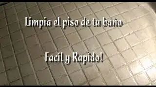 Como Limpiar los azulejos del baño Barato y Rapido