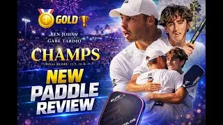 Gabe Tardio&rsquo;s NEW Pickleball Paddle Review 👀 | Gold at PPA Masters with Ben Johns #pickleball #ppa 