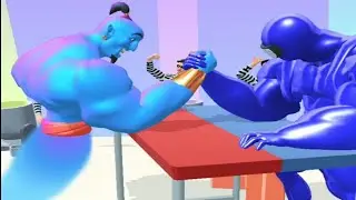 playing 111155 Tiktok videos gameplay FBWL ios, android Max level muscle rush part 3 satisfying game
