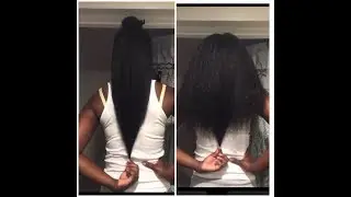 Trimming my blow dried natural hair