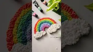 Pastel rainbow texture art 🌈🧻 #art #textureart #pastel #colors #rainbow #diy #aesthetic