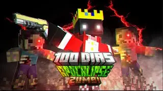 SOBREVIVI 100 DIAS EM UM APOCALIPSE ZUMBI NO MINECRAFT