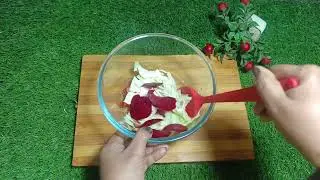 Healthy And Weight Lose Saled With Dressing Sirf Ak Minute Me 