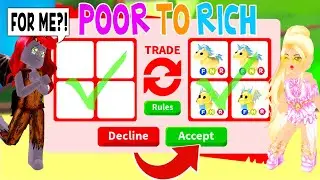 Going From POOR To RICH Challenge With My Best Friend In Adopt Me!(Roblox)