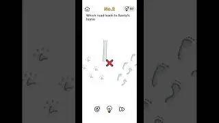 Brain Out Save Santa Level - 2 solved gameplay. Which road leads to Santa's  home 🏡.