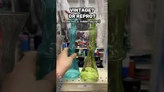 Thrift Store Find: Vintage or Repro? 🏺 Mid Century Glass Bottles Reveal! 🤔✨