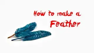 How to Make a POSABLE FEATHER Charm- Beginner Tutorial