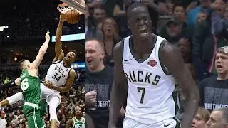 Giannis Dunks on Baynes! Thon Maker 5 Blocks Game 3! 2018 NBA Playoffs