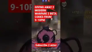 TUNE IN TONIGHT @9PM WE WILL BE GIVING AWAY 2 MODERNWARFARE2 BETA CODES.WATCH FROM 9-10 PM ET.