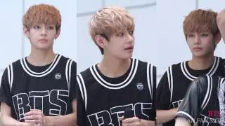 130727 BUSAN FAN SIGN / 방탄소년단 - Veautiful day / 태형 / 뷔 / V fancam