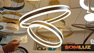 L&Aacute;MPARA COLGANTE LED MINIMALISTA 2 AROS 3 TONOS