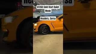 GT350 Cold Start Headers Quiet Mode Headers Corsa Extreme #mustang #gt350 #gt350r #mach1