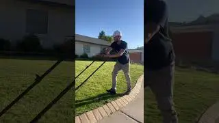 Mowing A Lawn In West El Paso!