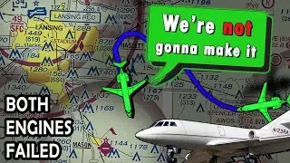 Private Jet has DOUBLE ENGINE FAILURE over Lansing, MI