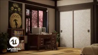 Japanese-Inspired Room Interior | Cozy Anime-Style Environment | Unreal Engine 5