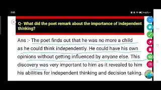 What did the poet remark about the importance of independent thinking?