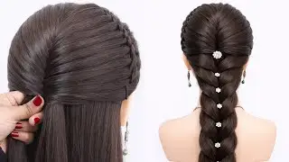 Beautiful Long ponytail hairstyle | This is the EASIEST Braid You'll Ever Try #ViralHairstyle