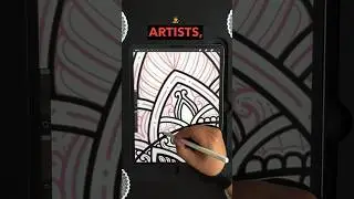Art Tip 53: Stay Curious | Procreate Mandala | iPad Pro Drawing #art #shorts #drawing