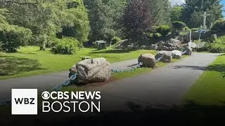 Massachusetts shrine has giant rosary made of boulders and chains