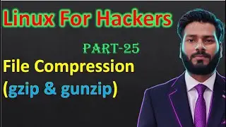 File Compression in Linux (gzip & gunzip) | Create, Extract & Options (2025) Part-2 #hindi