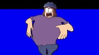 Suction Cupman does a default dance animation