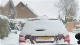 DRIVE with me from LELYSTAD to MUIDEN during the SNOW MAYHEM in THE NETHERLANDS | BONUS LIVE VIDEO 