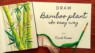 How to color bamboo plant|easy for beginners