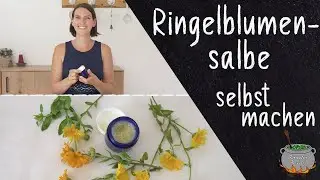 Heilende Ringelblumensalbe 🌼 Rezept mit Ringelblumen&ouml;l & Bienenwachs