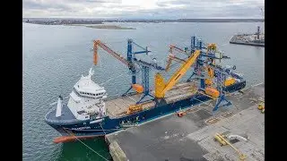 SAL: MV Palmerton, loading three shiploaders in Germany