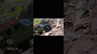 Rc adventure rubicon slippery ground path #rcadventure #jeep #rc #rubicon #offroad #austar #axial