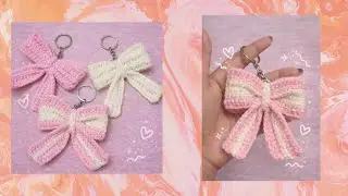 CROCHET BOW KEYCHAIN | Easy | Beginners Friendly