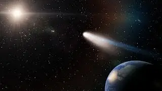 Space Engine simulation - Halley's Comet above Hong Kong in 2061