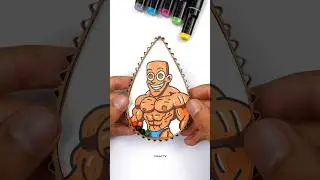 Brainrot Gigachad Style Cardboard Pinball Puzzle Game | DIY Paper Craft Ideas #shortsvideo #gigachad