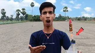 Diwali Experiment | Rocket Attached With Bottle - क्या बॉटल को लेकर उड़ पाएगा रॉकेट 🤔