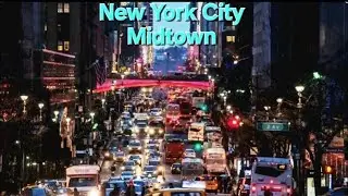 NYC Live Saturday evening walk Midtown Manhattan