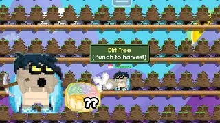 HARVESTING 3000 DIRT AND CAVE BACKGROUND TREE , GET HOW MANY BMC ?? | GROWTOPIA HARVEST FEST 2020