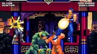 Alvan and Gunter vs Sho Kamui and Lee Dao Long MUGEN BATTLE