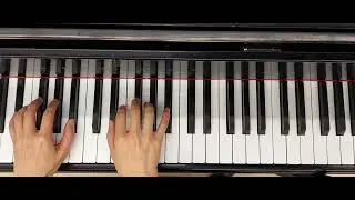 D#/Eb minor 5-note scale, tonic triad, and arpeggio with alternating hands
