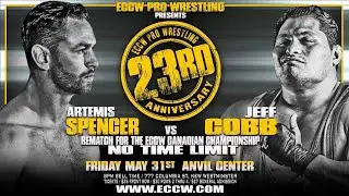 Artemis Spencer vs Jeff Cobb - No Time Limit Canadian Title Match (5/31/19) - ECCW Match of the Week