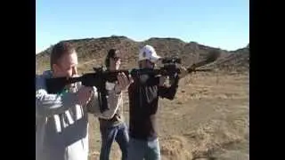 Keith & Paddy shooting ar 15's