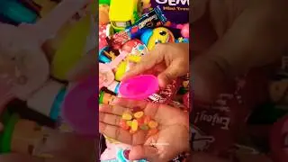 Mix rainbow jelly 🍬 mix colorsful candy 🍭heart wali candy #crazyeattime #rainbowcandy #shorts
