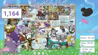 Christmas Animal Jam Livestream I giveaways every 10 minutes I sealgrey30 (AJ)