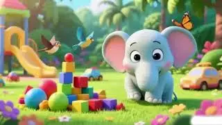 Ellie the Elephant Learns to Share 🐘💖 | 3D Kids Story Song | Fun Learning for Toddlers