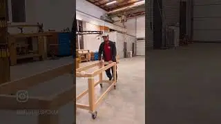 New mobile workbench - hurry up on my YouTube for full video #woodworking #workshop #workbench
