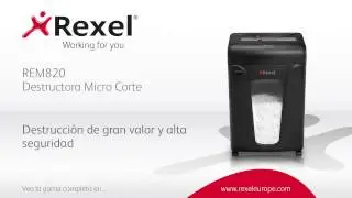 Destructoras Rexel microcorte REM820 desde Ofimaquinas.com