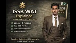 ISSB WAT Practice | Word Association Test Explained + Words | Usama Defence Decode