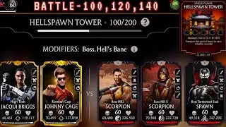 Fatal Hellspawn Tower Boss Battle 100 & 120, 140 Fight + Rewards | Super suit Best Legacy Equipment