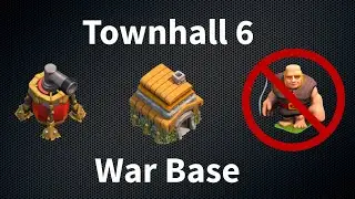 TH6 War Base | Replays | Anti-Giant | Air Sweeper